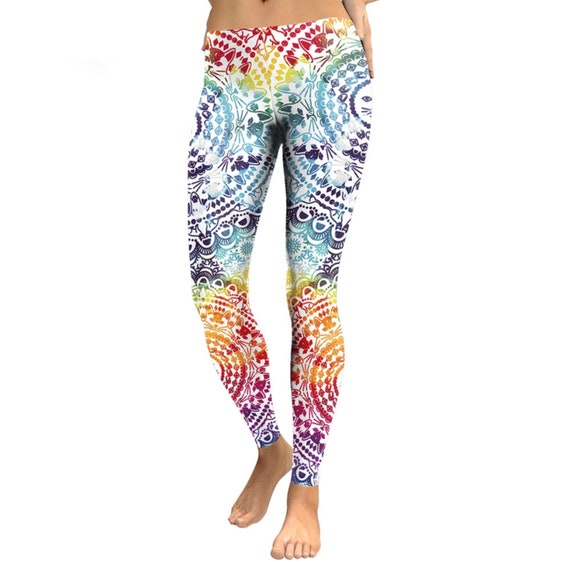 Cat Mandala Yoga Leggings Leggings 