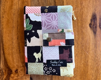 Handmade Wallet, ESSEX Wallet, Japanese Fabric, Cat Lover, Gift For Her
