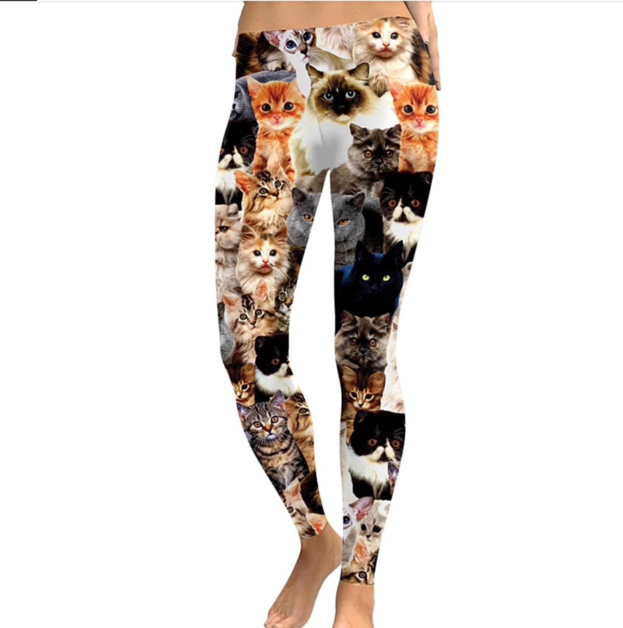 Cat Yoga Leggings for Women Cat Cats 