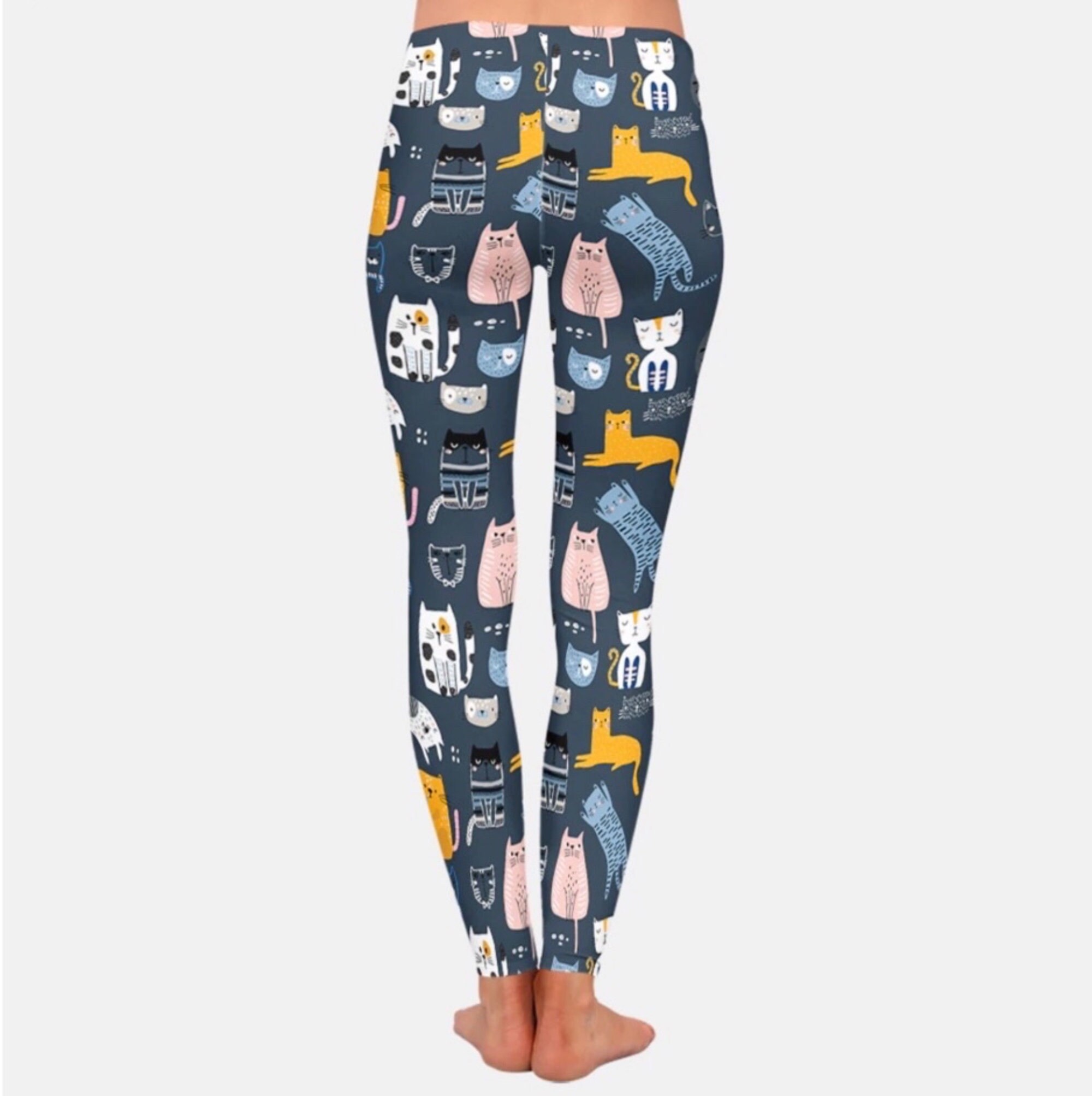Women Cat Leggings Yoga Workout 