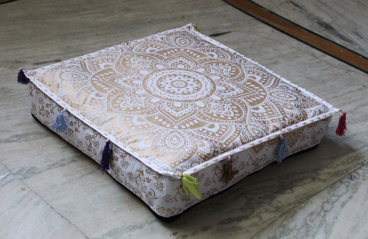 22X22 Square Cushion Cover Floor Decorative 18X18X4 Etsy