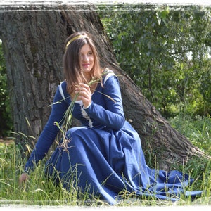 Linen LARP DRESS, SCA, Women outfit, fantasy dress, medieval style dress