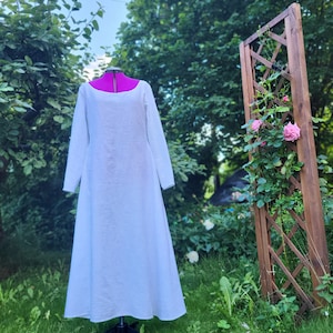 Koszula średniowieczna dla kobiet, długa koszula, bielizna średniowieczna, koszula z XIV wieku