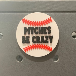 Pitches Be Crazy - Baseball -  Softball - Bogg Bag Charm -  Baseball - Simply Southern