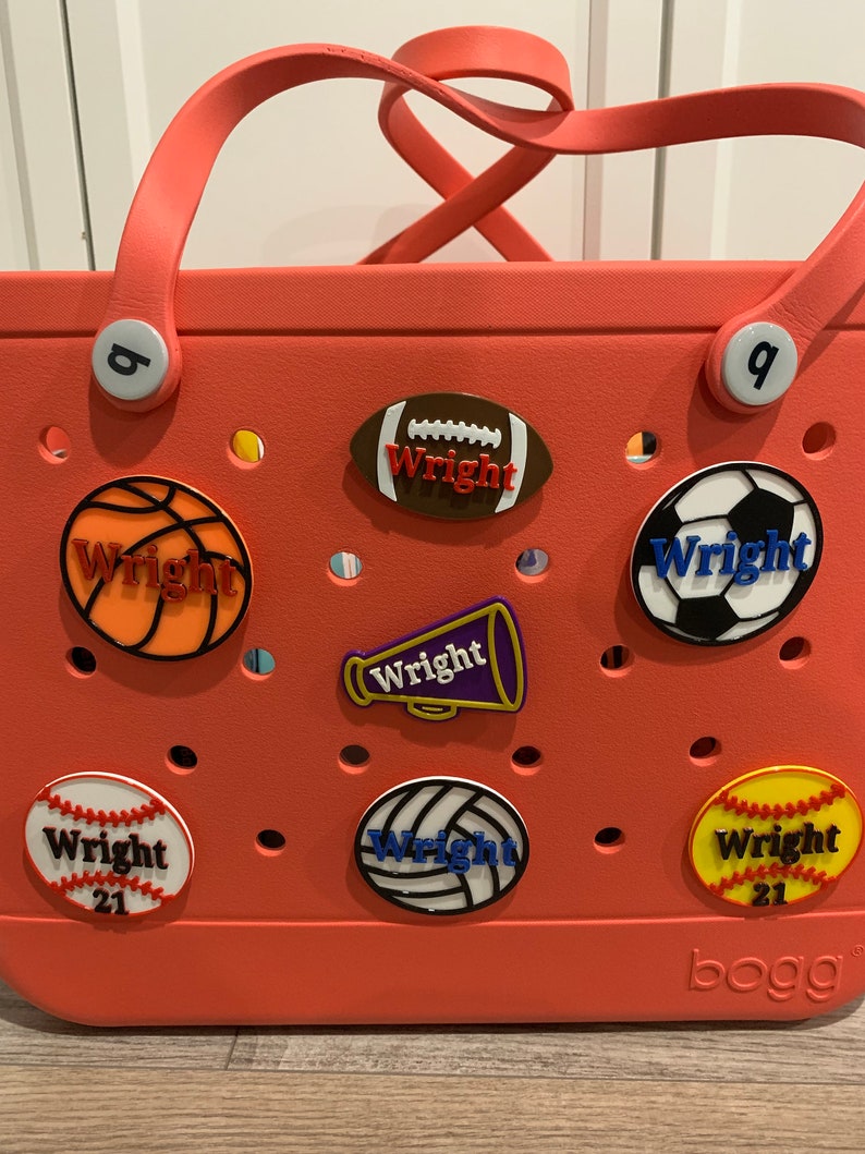 3D Printed Softball Bogg Bag Charm Personalize Player Etsy
