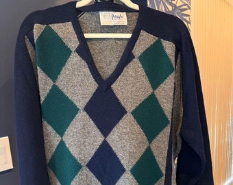 Herren Pullover mit Rautenmuster von Pringles of Scotland