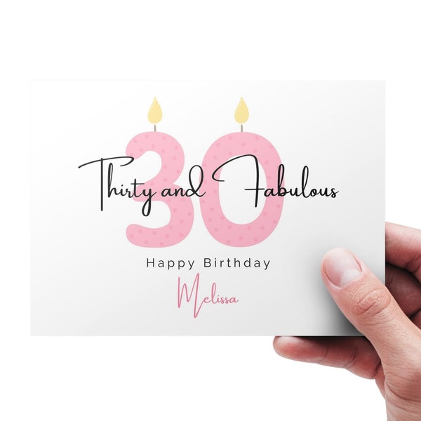 30th Birthday Card - Etsy