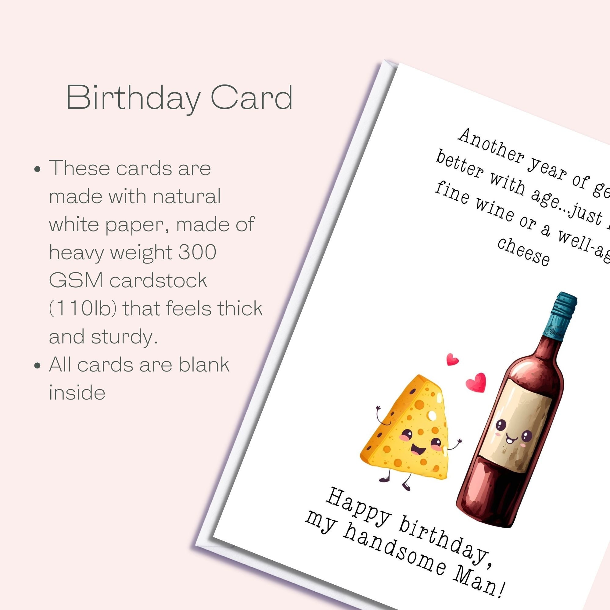 Birthday Gift for Boyfriend, Cute Birthday Card for Him, Simple Boyfriend  Birthday Card, Birthday Card for Boyfriend, Birthday Card for Him 