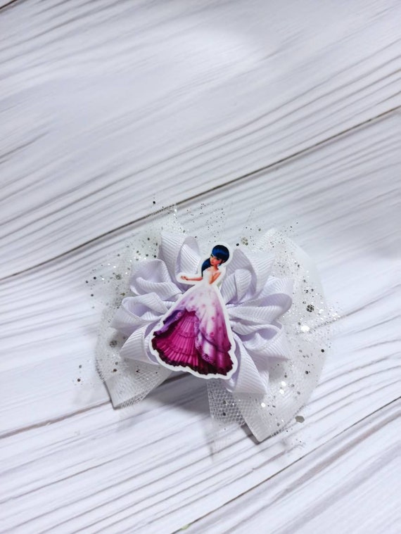 Lady Bag hair bow White hair bow Elastic band Birthday Etsy