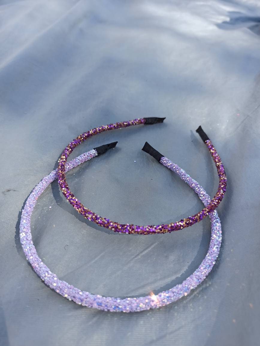 Purple headband Colorful headband flower girl hair Etsy