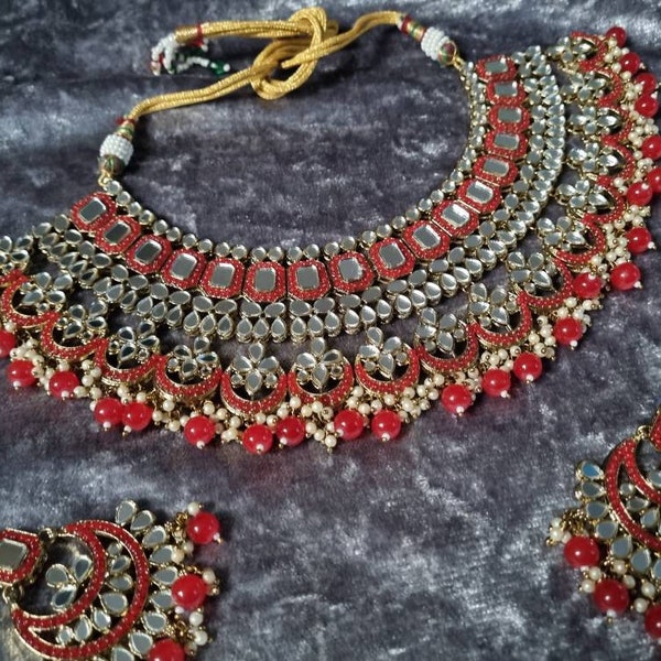 Excellent priced stunning asian/pakistani bridal mirror jewellery