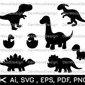 かわいい恐竜 svg バンドル | かわいい恐竜 | 恐竜 SVG | 赤ちゃん恐竜 | 赤ちゃん恐竜 Cricut ファイル SVG | キッズ恐竜 svg | 恐竜 svg バンドル | Trex svg