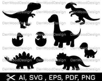 Cute Dinosaur svg Bundle | Cute Dino | Dinosaur SVG | Baby Dino | Baby Dinosaur Cricut File SVG | Kids Dino svg | dino svg bundle | Trex svg