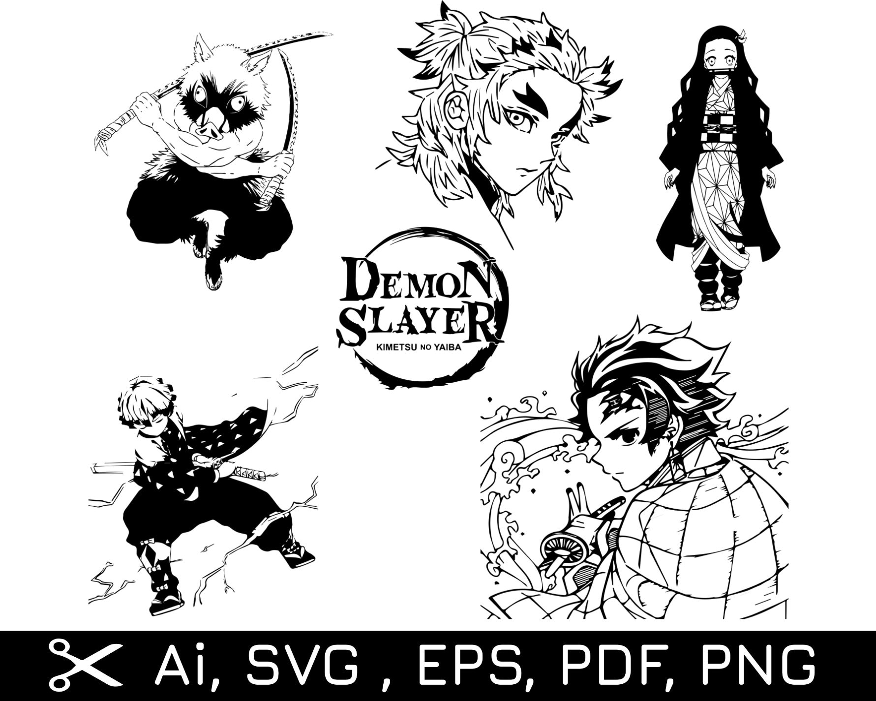 Anime bundle SVG | Manga bundle Svg | Cartoon packs SVG | Anime and manga png | Anime digital download | Demon Anime Demon SVG | Fanmade png