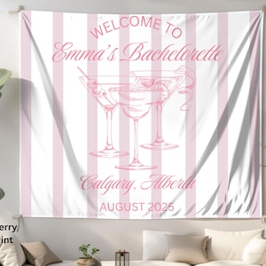 Custom Bachelorette Tapestry, Personalized Bachelorette Party Banner, Bridal Shower Decor, Social Club Bachelorette Sign