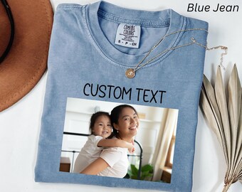 Comfort Colors®Custom Photo Shirt, Personalized T-Shirt, Custom Picture Tshirt, Your Photo Shirt, Family Picture Tee, Logo Image Shirts Gift