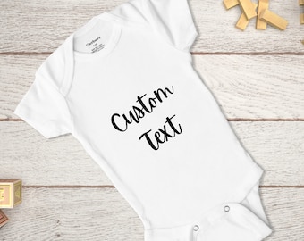 Custom Bodysuit, Custom Text Babysuit, Customized Bodysuit, Custom Baby Bodysuit, Personalized Bodysuit, Boy Bodysuit, Girl Bodysuit, Baby S