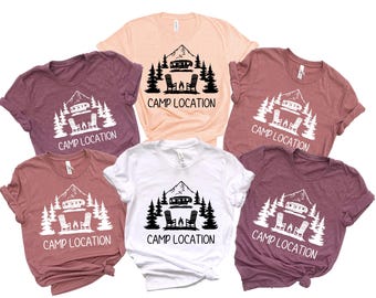 Lager Shirt, Benutzerdefinierte Camp Lage Shirt, Benutzerdefinierte Camping Tshirt, Benutzerdefinierte Familie Camping, personalisiertes Camp Shirt, Camping T-Shirts, Schul Camping