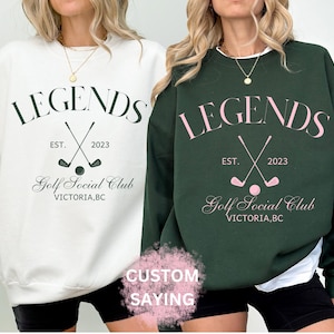 Golf Sweatshirt Custom Golf Bachelorette Party Crewneck Personalized Golf Team Sweatshirt Gift For Golf Player, Gift for Golf Lover