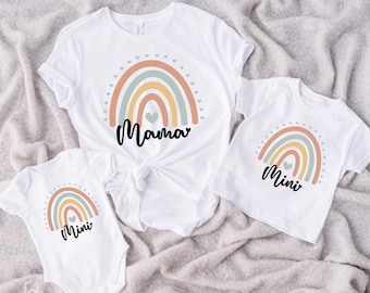 Mama and Mini Matching Set Shirt, Mommy And Me Shirt, Mommy and me Matching Onesie, Mama And Mini T-shirt, Trendy T-Shirt, Mothers Day Gift