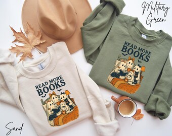 Read More Books Halloween Shirt, Halloween Teacher Shirt, Spooky Teacher Ghost Shirt, Halloween Party, Halloween Book Shirt, Book Lover Gift