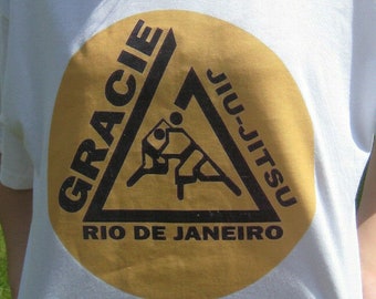 Gracie Jiu Jitsu MMA Rio De Janeiro T shirt Tee