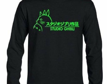 Totoro Ghibli T shirt tee Anime Japanese Naruto Long sleeve