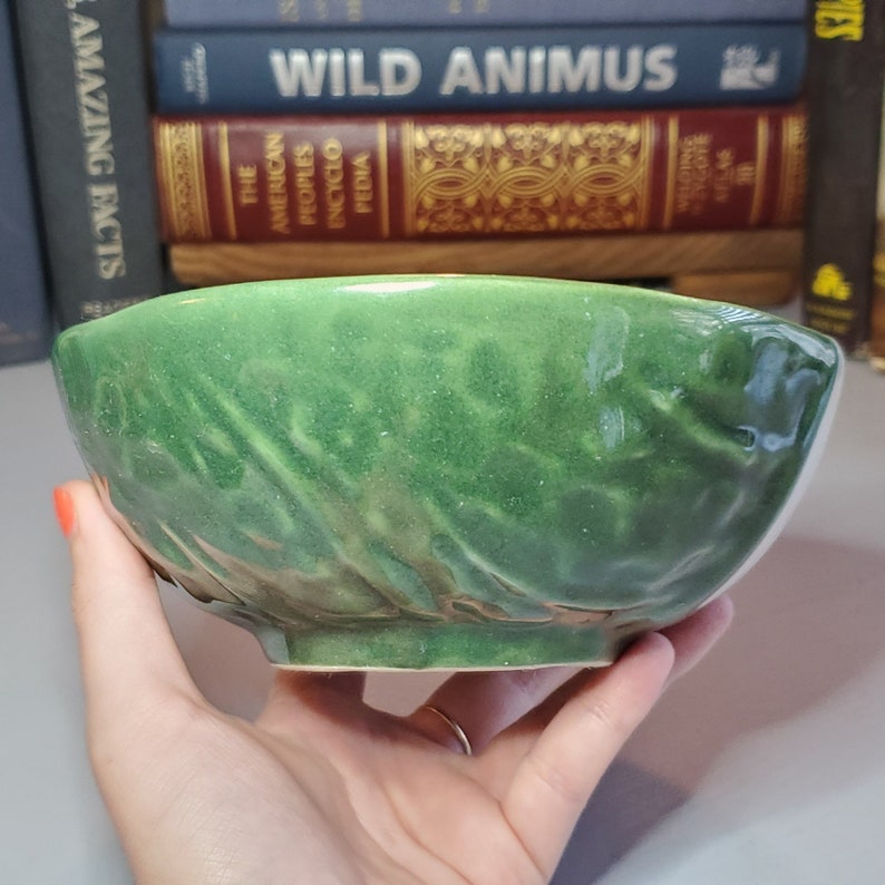 Vintage Cabbage Leaf Round 6 Cereal Bowl Food Themed Etsy