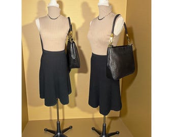 The Sak Collective Estrada Demi Bag Black Leather Brass Whipstitch Shoulder Hobo