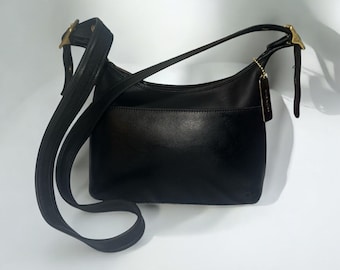 Vintage Coach 9950 Janice Legacy Black Leather Crossbody