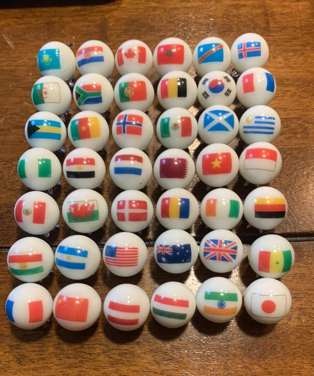 Flags Countries 5/8 Inch Size Marbles With Stands Etsy