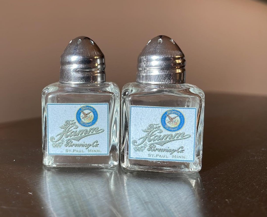Hamm's Beer Salt & Pepper Shakers Travel Size Approx. 2 Free Shipping