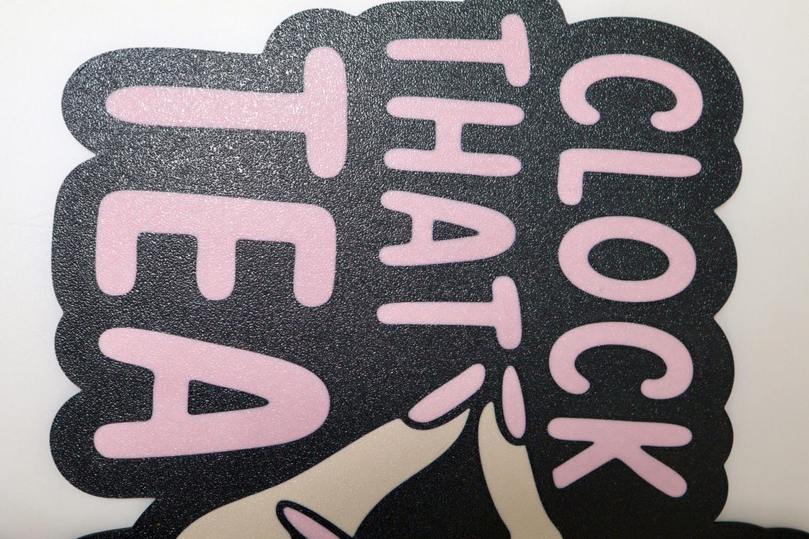 Clock That Tea Photo Booth Prop: Reusable PLA Party Sign - Etsy