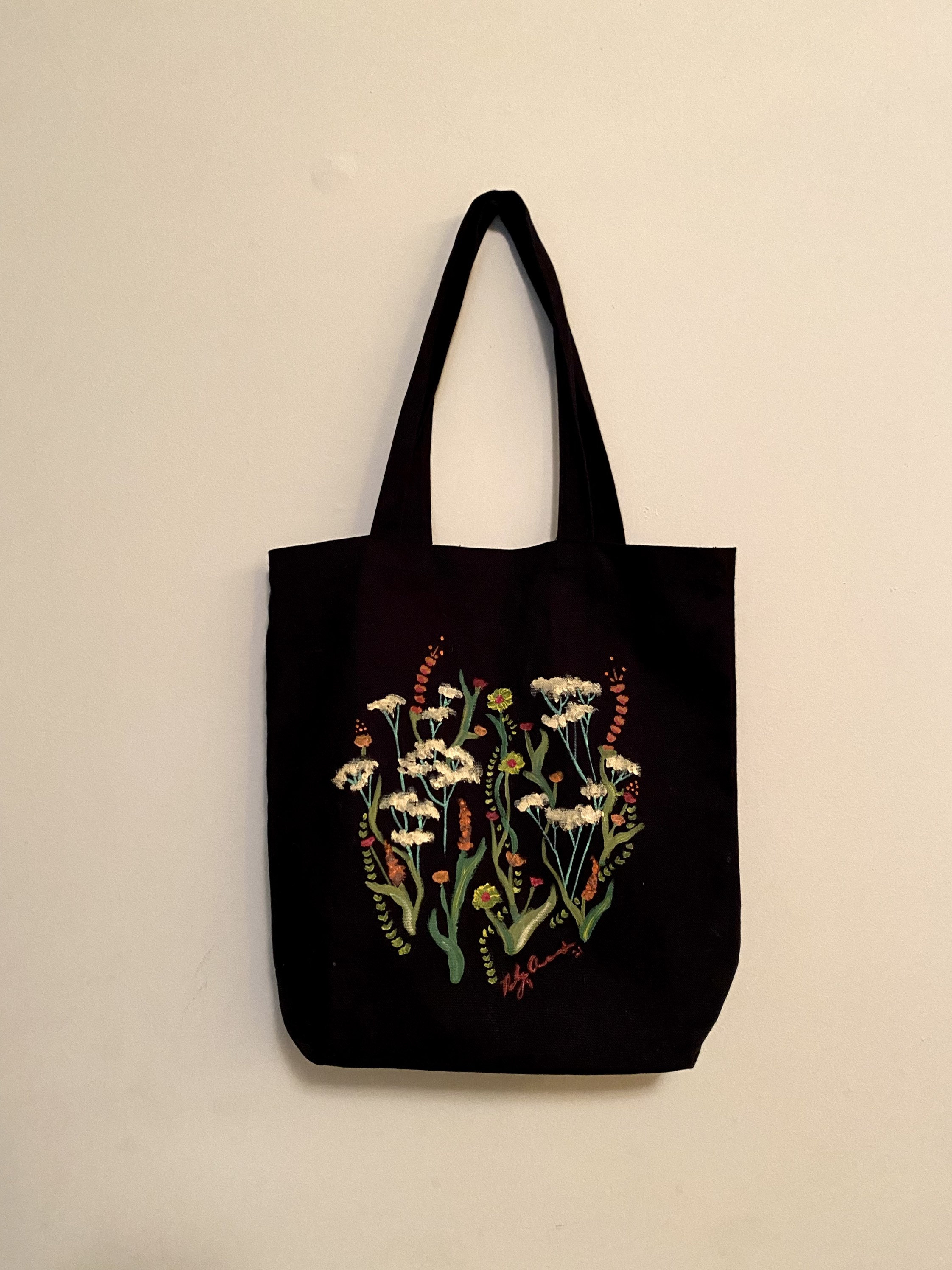 Go Green - Hand-painted Tote bag – ARTSTORY