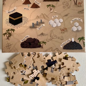 Journey Through Makkah 120 Piece Puzzle | Mecca Puzzle | Kids Puzzle | Islamic Puzzle | Eid Gift | Ramadan Gift | Gifts for Muslims