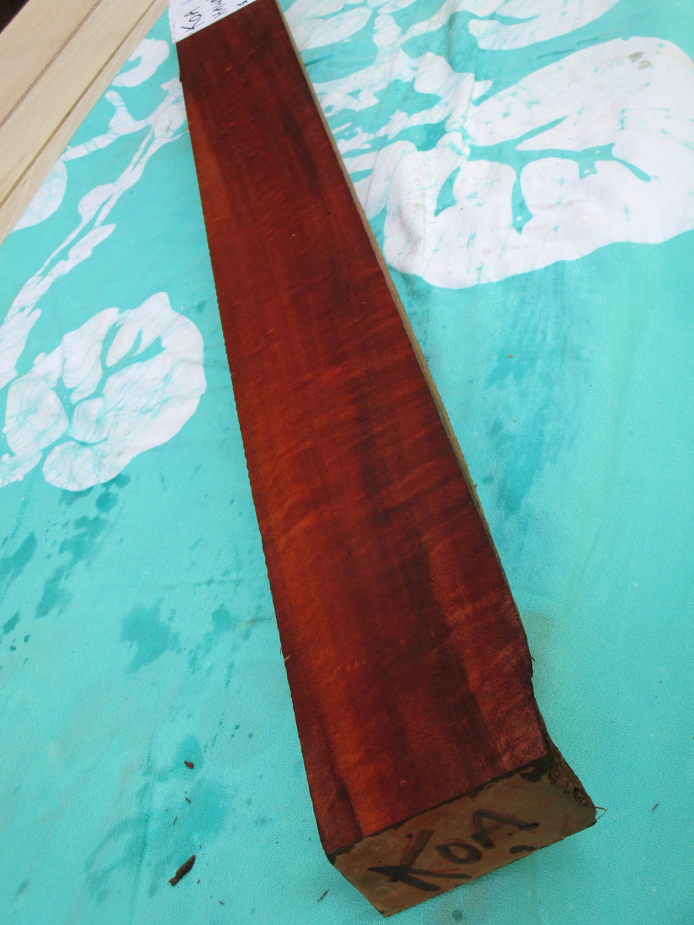 Koa wood ( Hawaii) hobbywood or , guitar necks, music wood, air dry