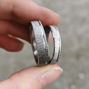 Frost Design Titanium Ring - Minimalist Matte Wedding Band | Handmade & Durable
