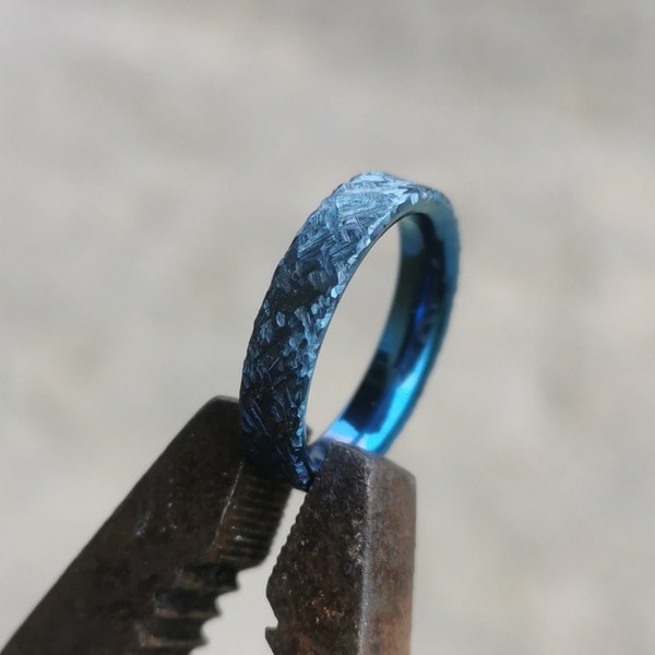 Dragon scales titanium ring Anodized, Wedding ring, Engagement ring, exotic metal, unique, special