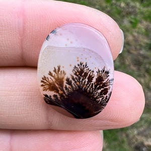 Large Dendritic Agate Ring or Pendant, Custom, Scenic Agate Stone Available, Silver, Gold, Rose Gold, Copper Ring