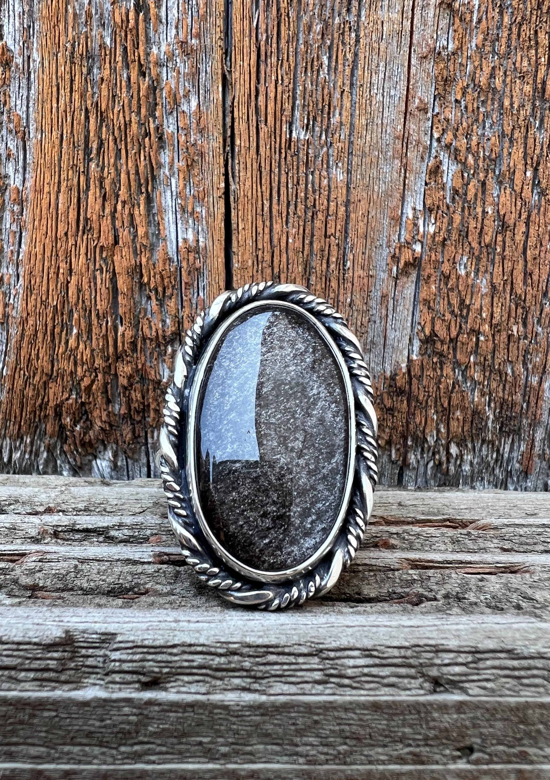 Blue sheen obsidian - Etsy 日本