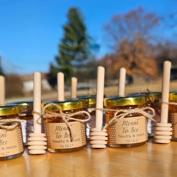 Honey Jar Wedding Favor, Mini Honey Jar, Honey Jar Party Favor, Honey Jar Favors For Guests