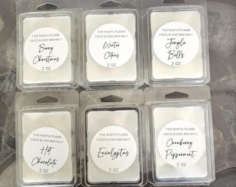 Holiday Wax Melts, Christmas Wax Melts, Holiday Home Fragrance, Winter Scents, Cozy Scents