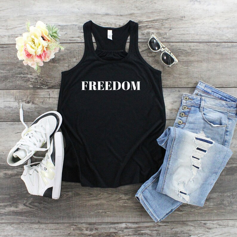 Women/'s Racerback Tank FREEDOM Sober Clothing