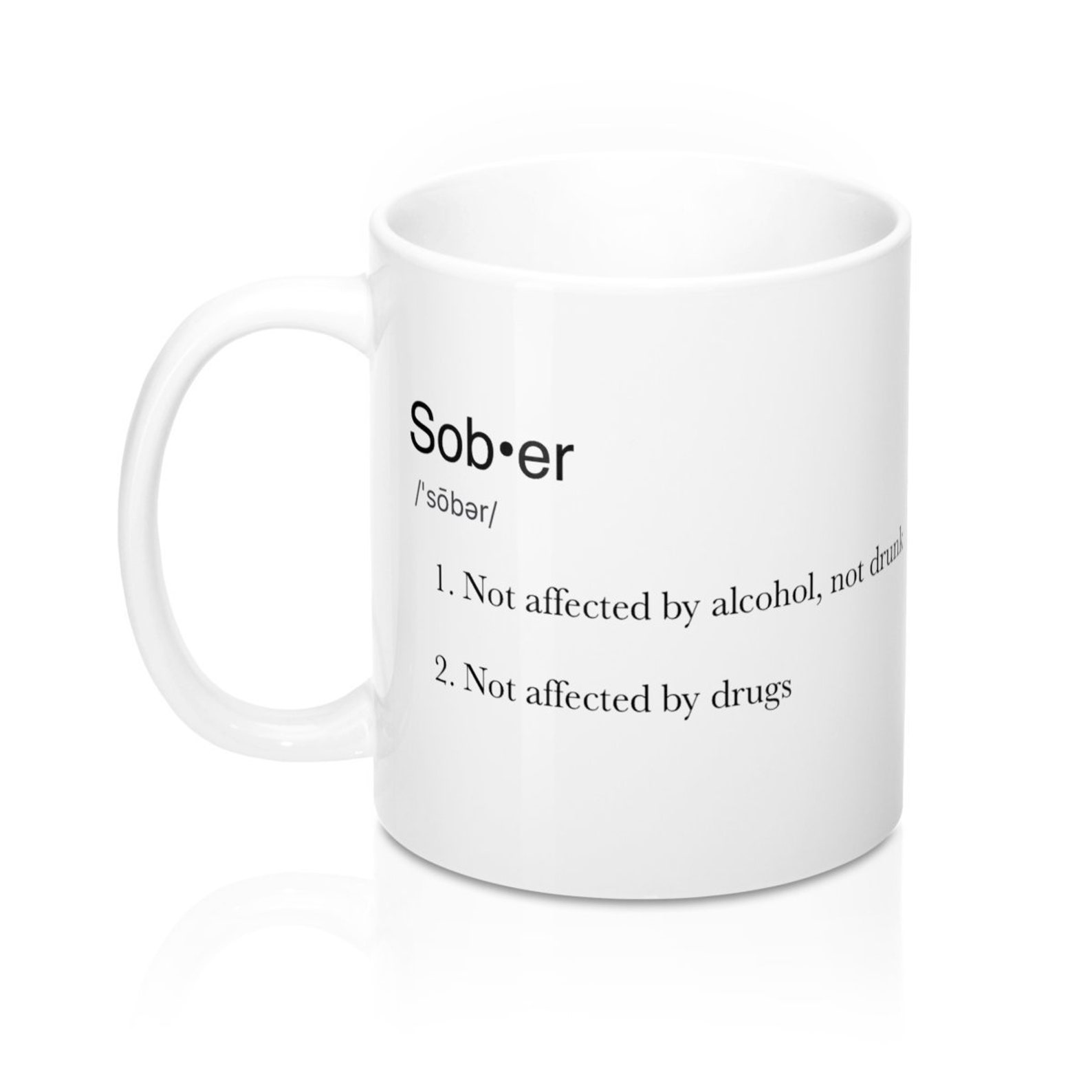 Definition Of Sober Mug 11oz Sober Gifts | Etsy