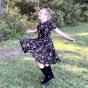 Twirl Dress for girls, More colors, Very Soft Dress, Spring Dress, Summer Dress, Back to School Dress, Full Circle Dress