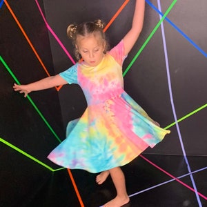 Summer Twirl Dress for girls, Tie-Dye, Spring Dress, Summer Dress, Back to School Dress