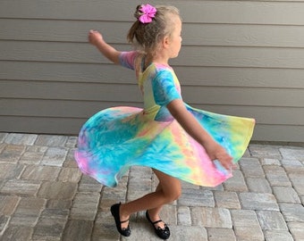 Easter Twirl Dress for girls, Multiple Prints, Spring Dress, Summer Dress, Back to School Dress