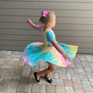 Easter Twirl Dress for girls, Multiple Prints, Spring Dress, Summer Dress, Back to School Dress