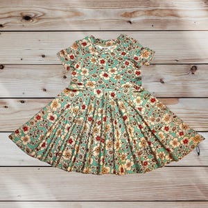 Twirl Dress for girls, Spring Dress, Fall Dress, Summer Dress, Back to School Dress