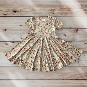 Summer Twirl Dress for girls, Tie-Dye, Spring Dress, Summer Dress, Back to School Dress